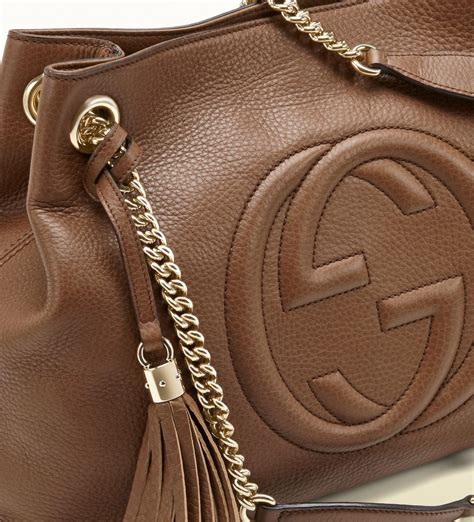 gucci brown leather purse|brown leather gucci handbags sale.